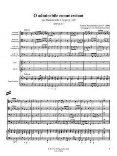 O admirabile commercium von Johann Rosenmüller 