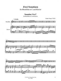 Zwei Sonatinen von Lothar Graap 
