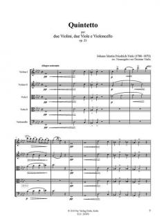 Quintetto von Johann Friedrich Nisle 