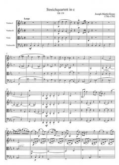 Streichquartett in c-Moll von Joseph Martin Kraus im Alle Noten Shop kaufen (Partitur)