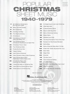 Popular Christmas Sheet Music: 1940-1979 