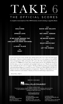 The Official Scores von Take 6 