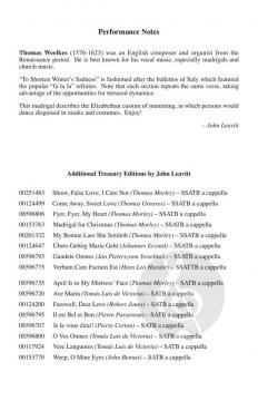 To Shorten Winter's Sadness von Thomas Weelkes 