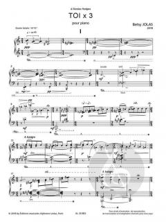 Toi X 3 von Betsy Jolas 