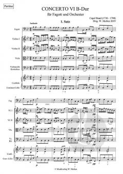 Concerto 6 B-Dur von Capel Bond 
