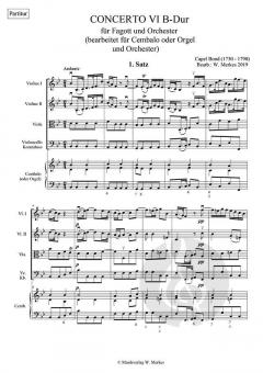 Concerto 6 B-Dur von Capel Bond 