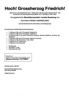 Hoch! Großherzog Friedrich! von Adolf Boettge 