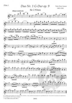 Flötenduett G-Dur Nr. 1 op. 9 von Niels Peter Jensen im Alle Noten Shop kaufen