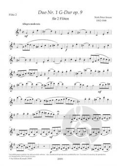 Flötenduett G-Dur Nr. 1 op. 9 von Niels Peter Jensen im Alle Noten Shop kaufen