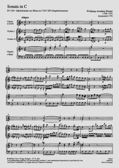 Sonate in C-Dur KV263 (W.A. Mozart) 