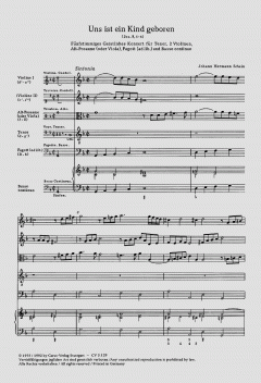 Uns ist ein Kind geboren (Johann Hermann Schein) 