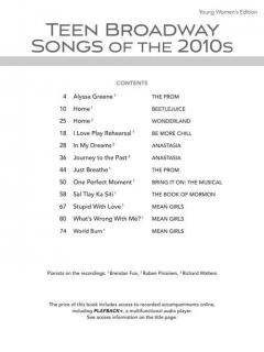 Teen Broadway Songs of the 2010s - Young Women's Edition 