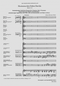Hosianna dem Sohne Davids (Johann Hermann Schein) 