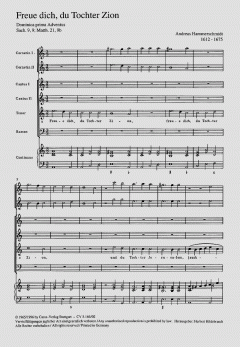 Freue dich, du Tochter Zion (Andreas Hammerschmidt) 