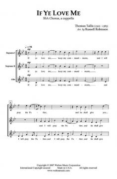 If Ye Love Me von Thomas Tallis 