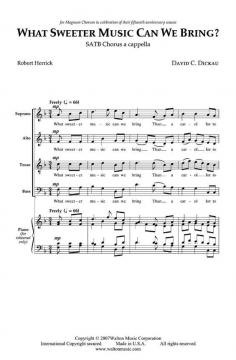 What Sweeter Music Can We Bring? von David C. Dickau 