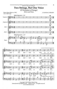 Two Strings, But One Voice von Z. Randall Stroope 