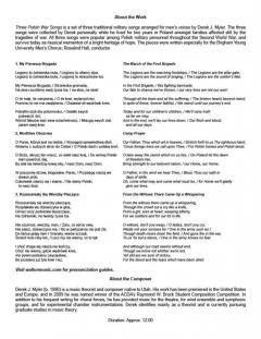 Three Polish War Songs 