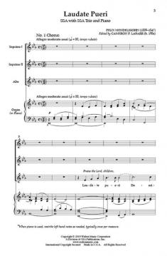 Laudate Pueri von Felix Mendelssohn Bartholdy 
