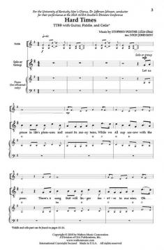 Hard Times von Stephen C. Foster 