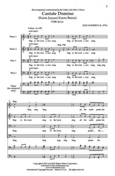 Cantate Domino von Josu Elberdin 