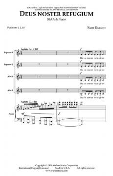 Deus noster Refugium von Kurt Knecht 