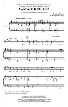 Cantate Jubilate! von Jeff Reeves 