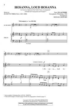 Hosanna, Loud Hosanna 