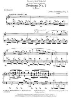 Nocturne no. 2 von Lowell Liebermann 