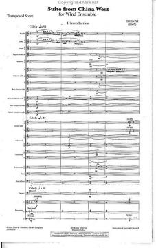 Suite From China West von Chen Yi 