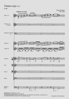 Tantum ergo in C-Dur D 460 (Franz Schubert) 