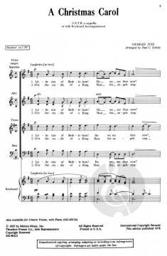 A Christmas Carol von Charles Ives 