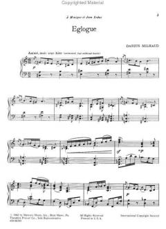 4 Sketches von Darius Milhaud 