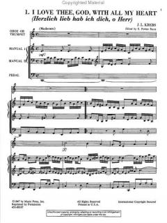 8 Chorale Preludes von Johann Ludwig Krebs 