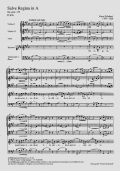 Salve Regina in A-Dur D676 (Franz Schubert) 