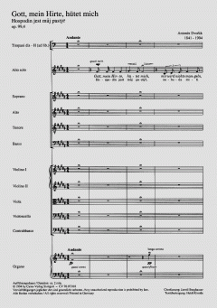 Gott, mein Hirte, hütet mich op. 99 (Antonín Dvorák) 