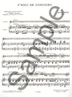 Celebres Solos de Concours Nr. 1 Op33 von Colin für Oboe und Klavier im Alle Noten Shop kaufen