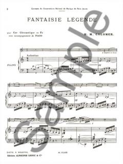 Fantaisie Legende von Juan Colomer für Horn und Klavier
