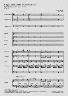 Singet dem Herrn ein neues Lied (Antonín Dvorák) 