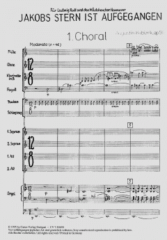 Jakobs Stern ist aufgegangen op. 56 (Augustin Kubizek) 