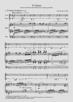 Te Deum von Józef Swider 