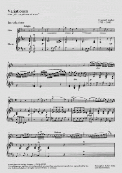 Variationen über Nel cor piu non mi sento von Friedrich Silcher 