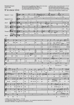 S'io esca vivo (Orlando di Lasso) 