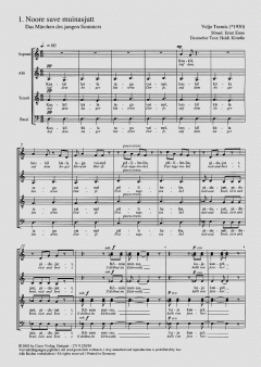 Kaks laulu Ernst Enno sonadele / Zwei Lieder nach Ernst Enno (Veljo Tormis) 