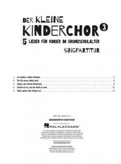 Der kleine Kinderchor 3 - Singpartitur 