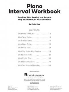 Piano Interval Workbook von Craig Sale 