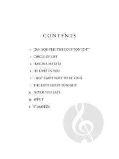 The Lion King for Tenor Sax 