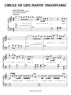 The Lion King (Big Note Piano) von Tim Rice 