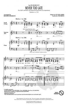 Never Too Late von Elton John 