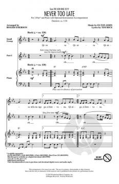 Never Too Late von Elton John 